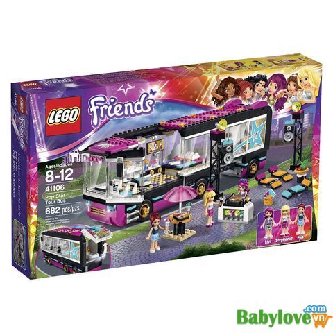 Đồ chơi LEGO Friends 41106 - Xe Buýt Biểu Diễn Ngôi Sao